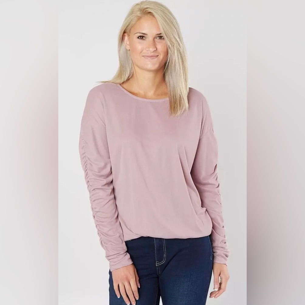Bke Solid Ribbed Blouse